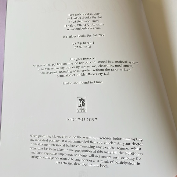 Pilates Three in One Book Hardcover three complete workout program illustrated - Picture 8 of 10